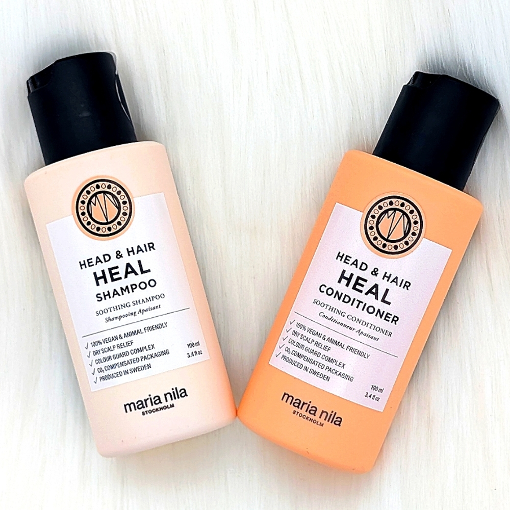 🔴 MARIA NILA Head & Hair Heal Shampoo & Conditioner Duo Set - Travel Size